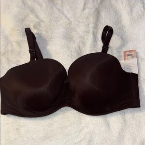 Cacique Black Full Coverage Bra with Molded Cups